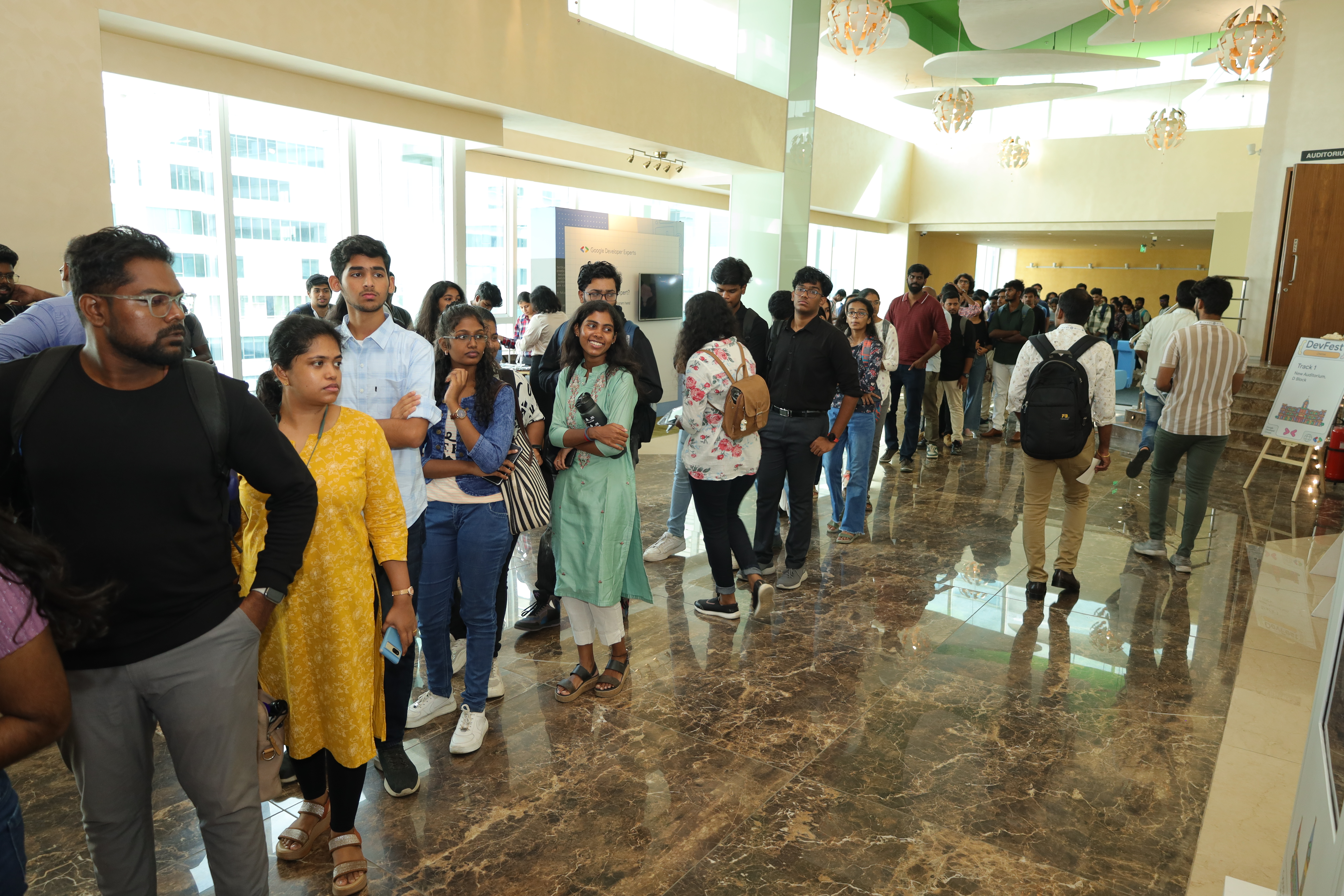 People collecting their ID